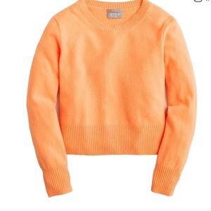 NWT J. Crew Women's Orange Cashmere Sweater